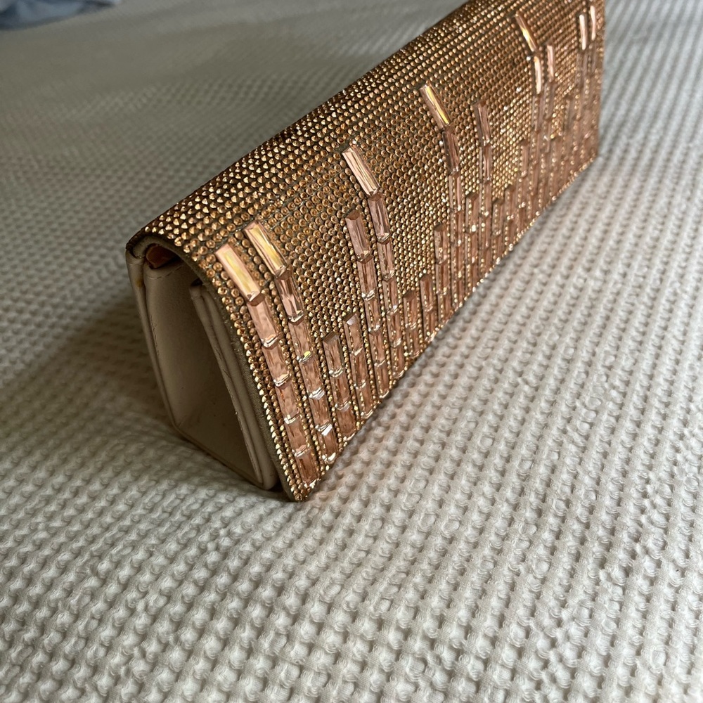 Sparkling golden clutch